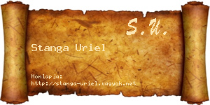 Stanga Uriel névjegykártya